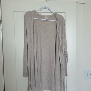 Women’s size large long cardigan. A New Day. Oatmeal